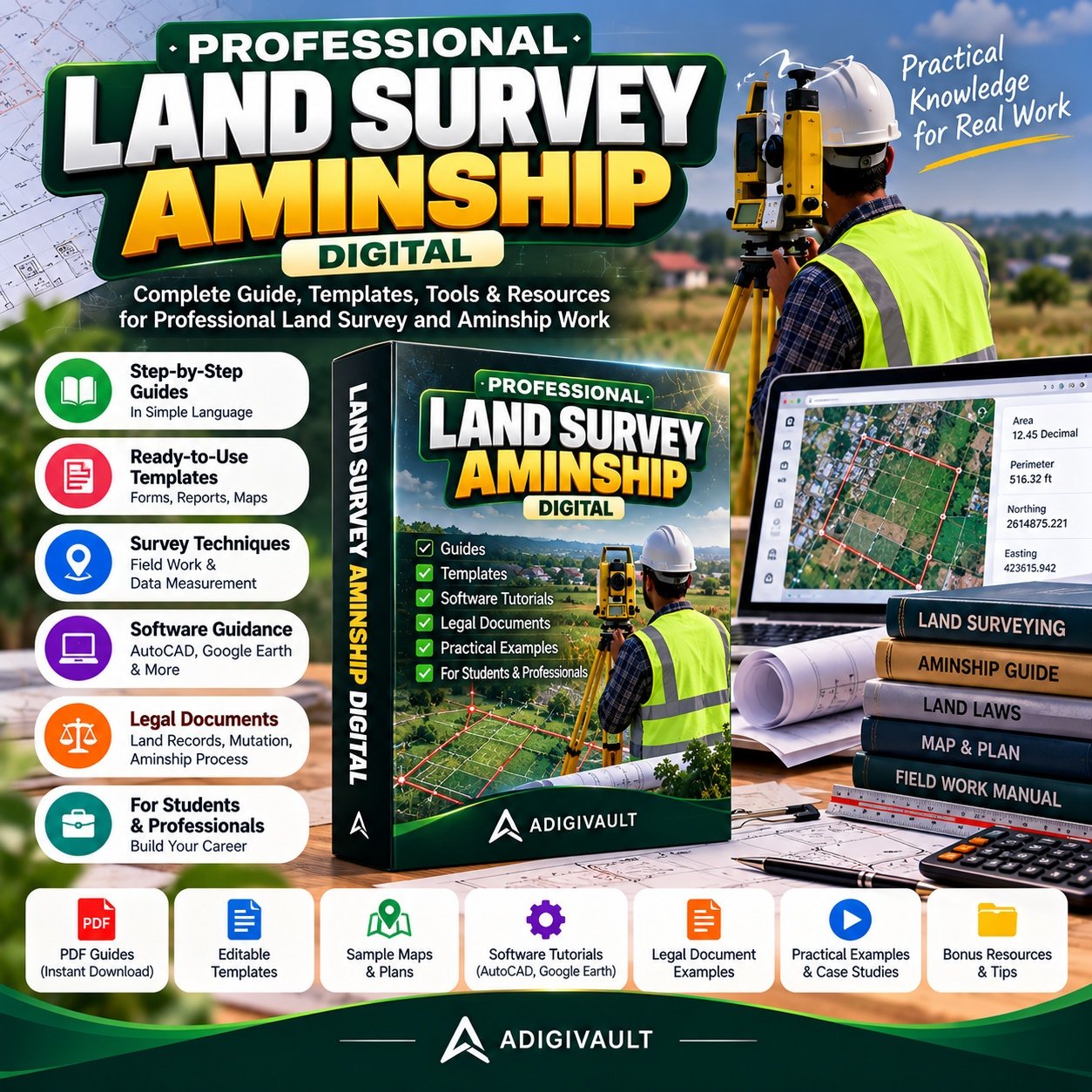 Professional Land Survey & Aminship Course