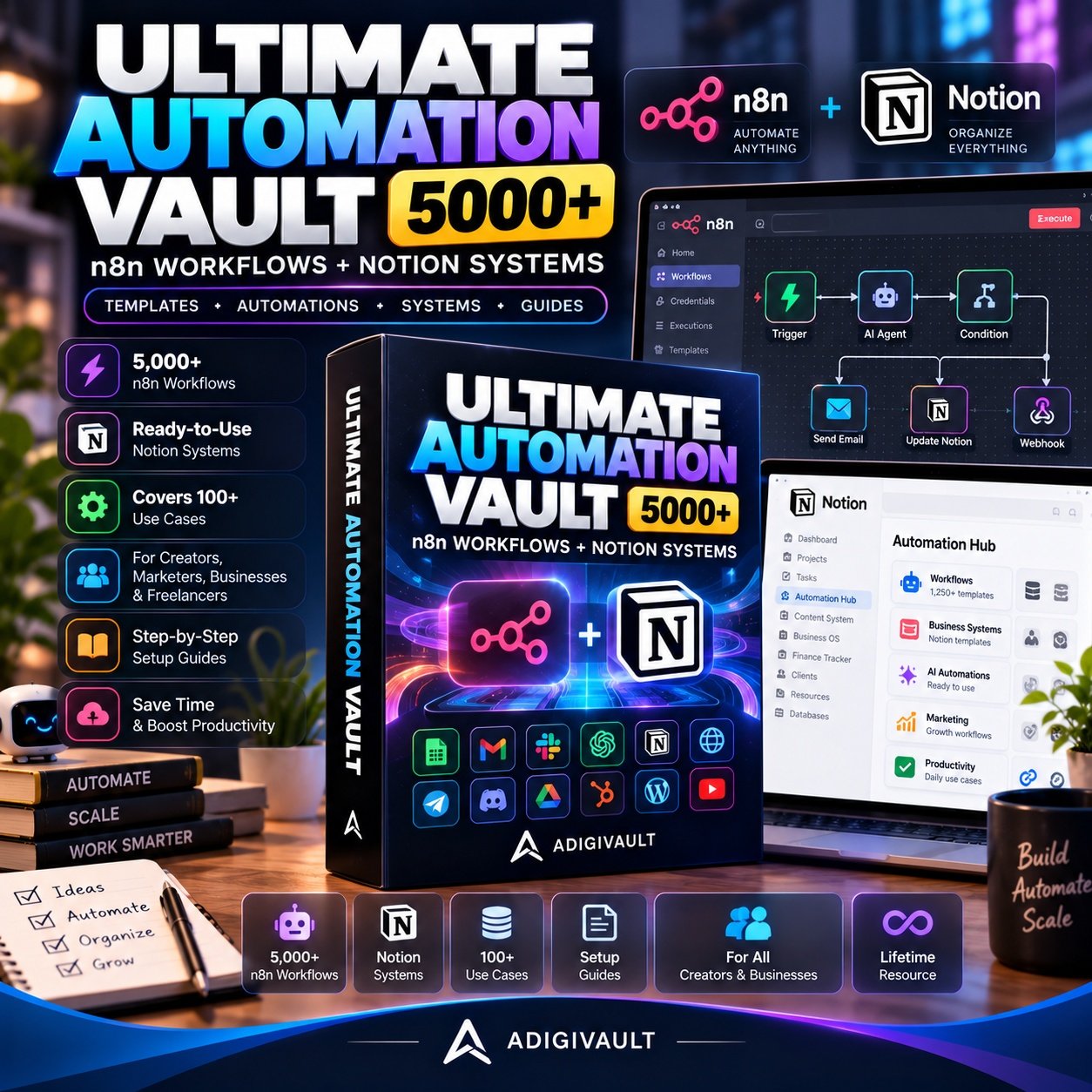 Ultimate Automation Vault 5000+ Workflows