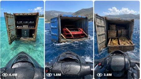 POV Jet Ski Lost Shipping Container