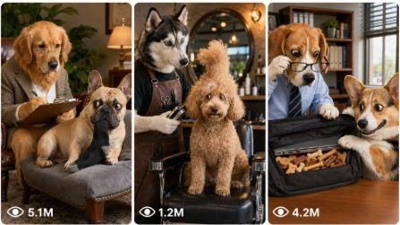 Viral Talking Dog Human-Role Comedy