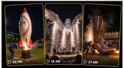 GIANT ROCKET, FIREWORK & NIGHT-SKY