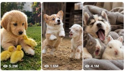VIRAL PUPPY & BABY ANIMAL REACTION