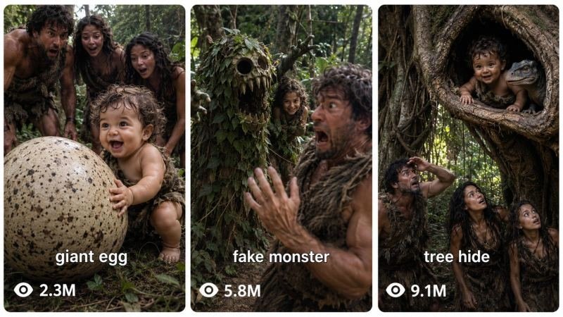 30SEC. PREHISTORIC FAMILY HOLLYWOOD COMEDY-ADVENTURE
