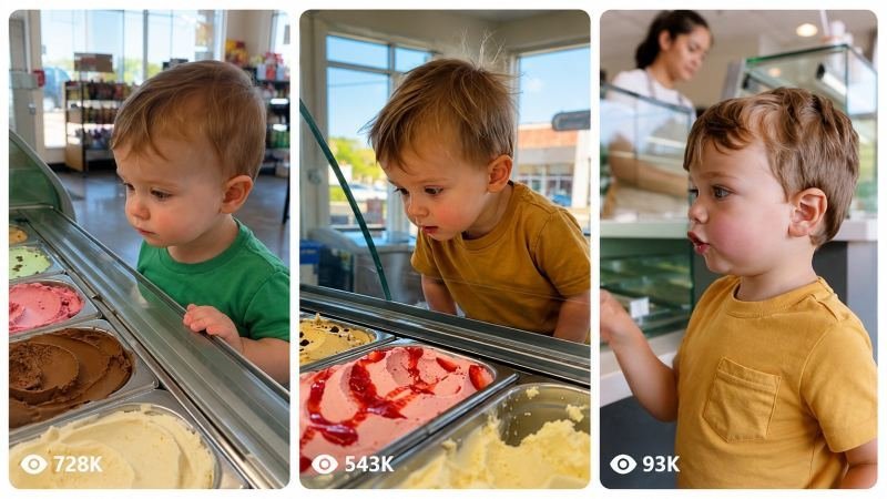 30SEC Toddlers Discover Gelato Delights