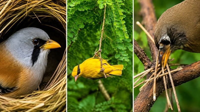 30SEC BIRD NEST BUILDING / NEST CONSTRUCTION