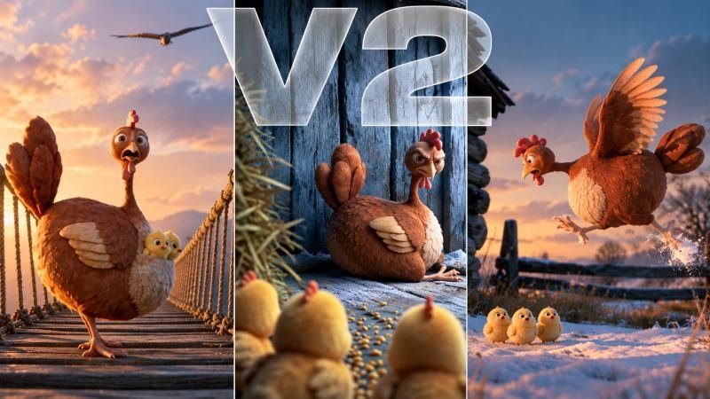 30SEC 3D CARTOON CGI Cosmic Clucks V2