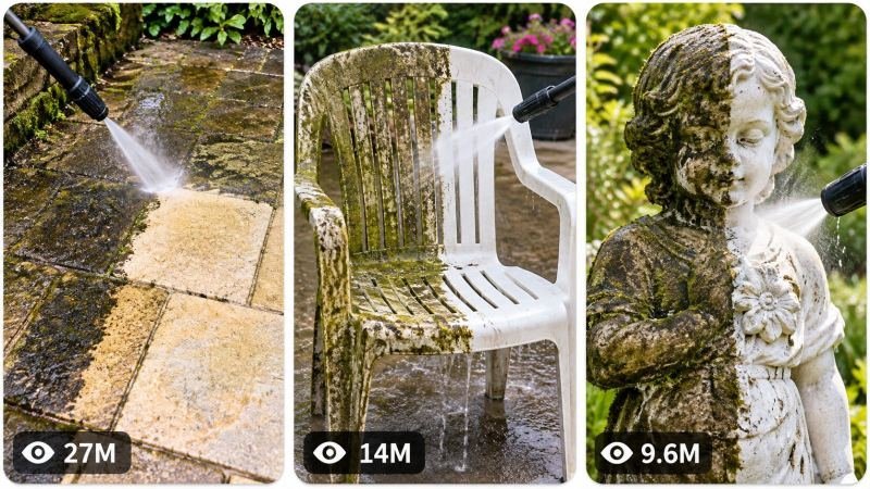 30 Sec VIRAL SATISFYING OUTDOOR CLEANING & PRESSURE-WASHING TRANSFORMATION CONTENT ENGINE